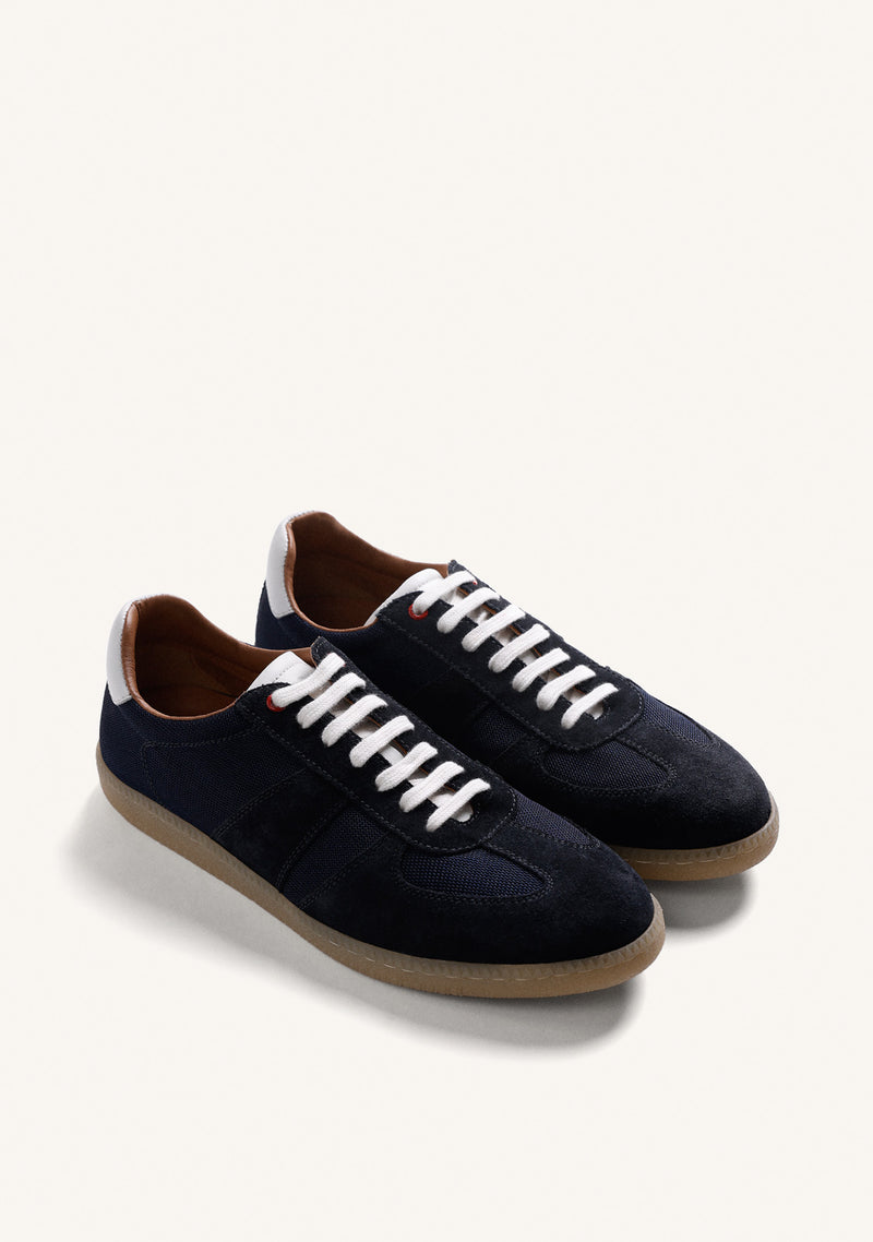 LEATHER AND MESH SNEAKERS RONGO