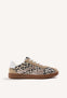 SAUKVILLE ANIMAL PRINT CANVAS SNEAKERS