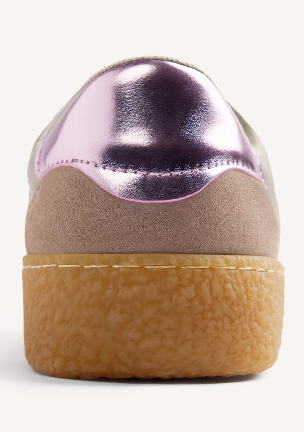 BASKETS CUIR ET RÉSILLE RUIRU