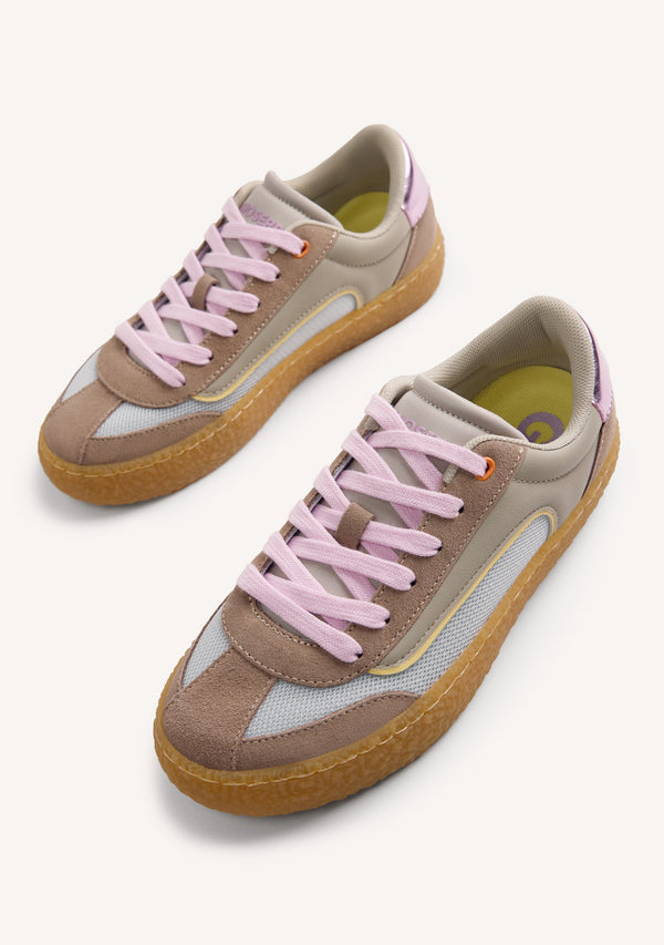 BASKETS CUIR ET RÉSILLE RUIRU