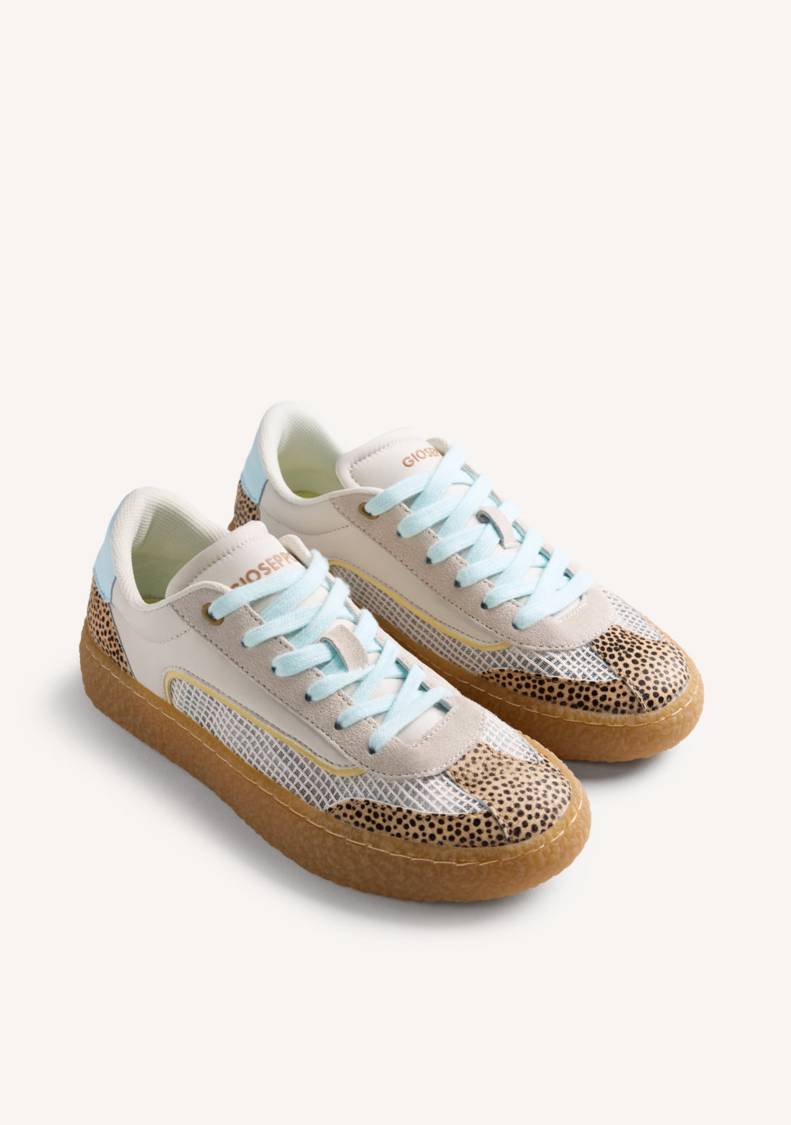 LEATHER AND MESH SNEAKERS COZAD