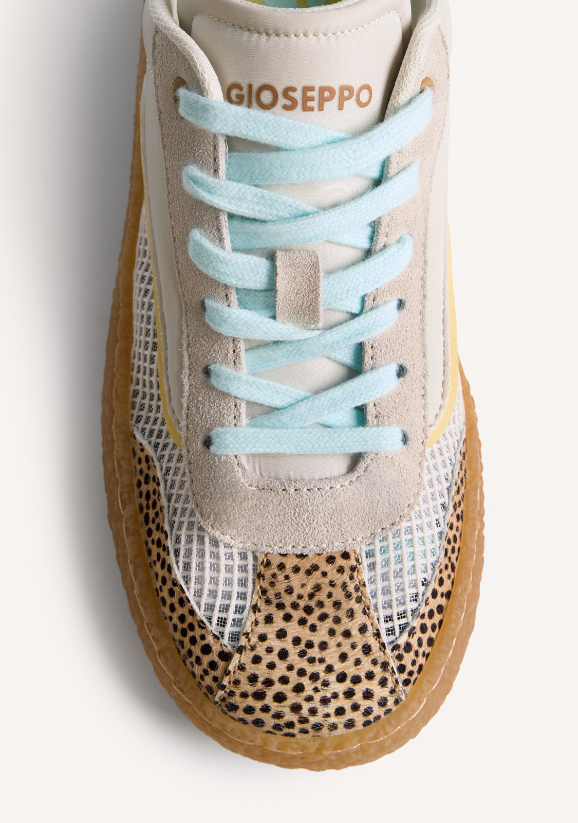 LEATHER AND MESH SNEAKERS COZAD