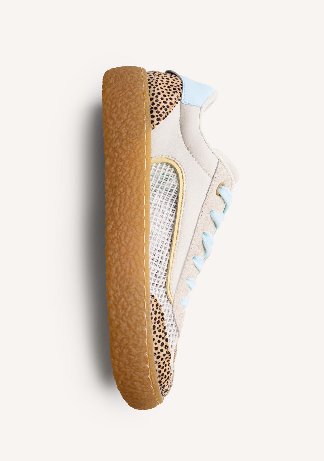 LEATHER AND MESH SNEAKERS COZAD