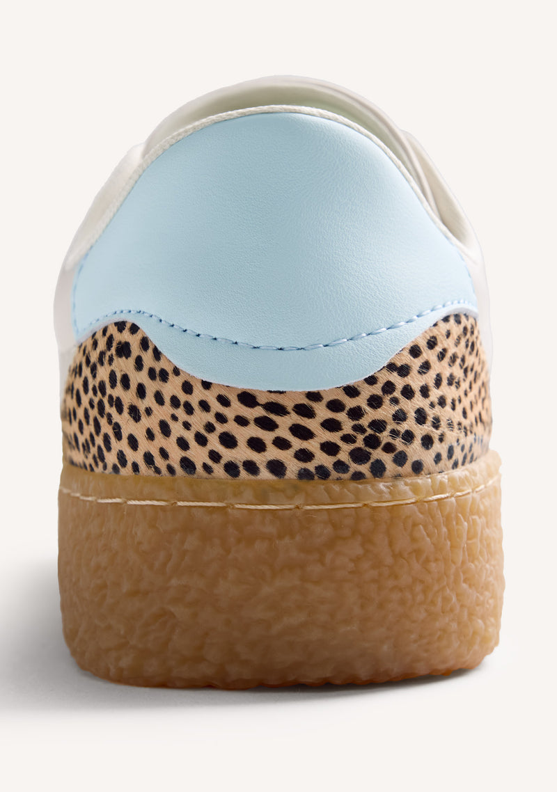 BASKETS CUIR ET RÉSILLE COZAD