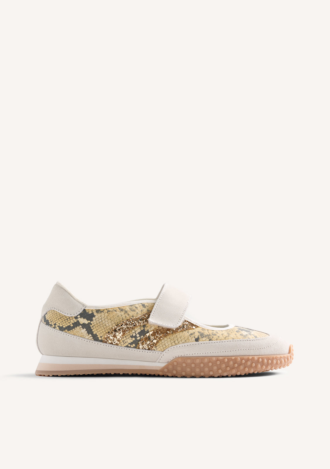 ANIMAL PRINT LEATHER SPORTY BALLET FLATS PIROVAC