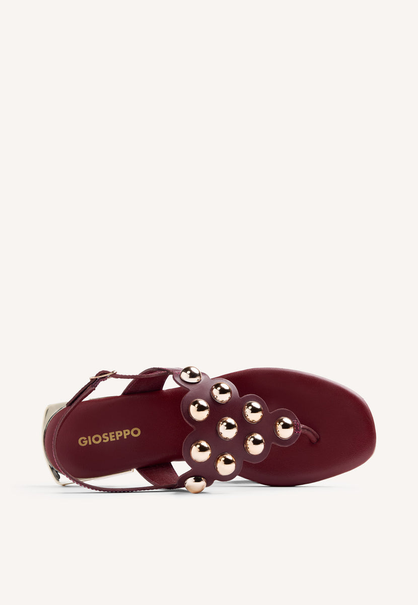 SANDALIAS PIEL TACHAS KADUNA