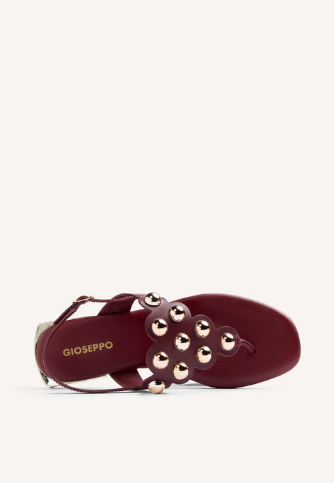 SANDALIAS PIEL TACHAS KADUNA