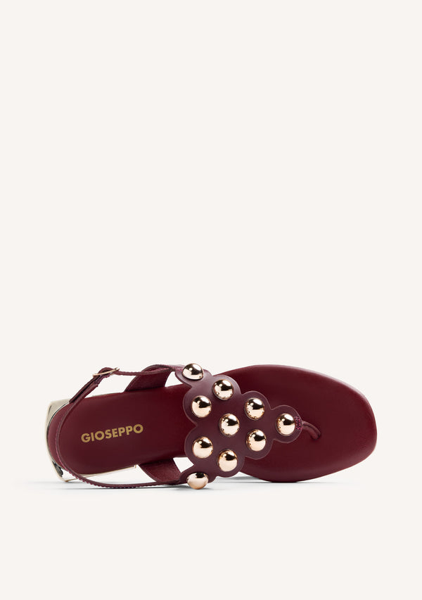 SANDALIAS PIEL TACHAS KADUNA