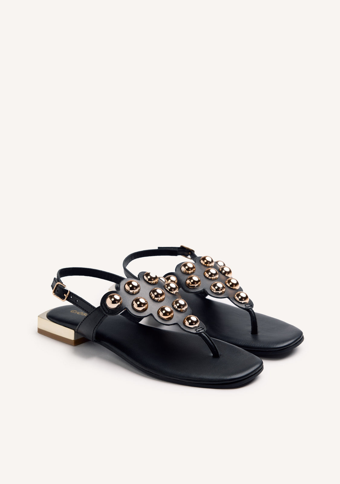 STUDDED LEATHER SANDALS KADUNA