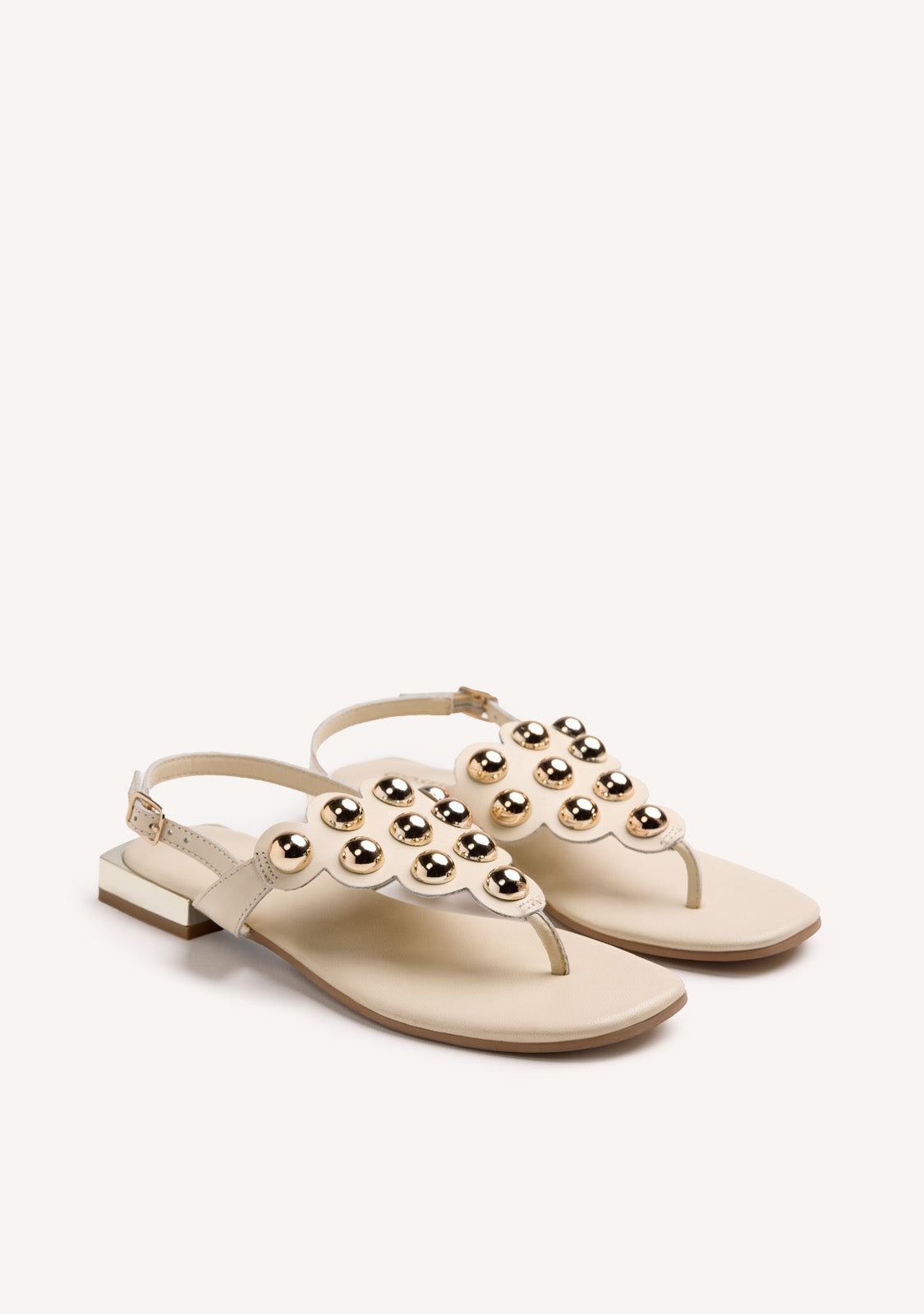 STUDDED LEATHER SANDALS KADUNA