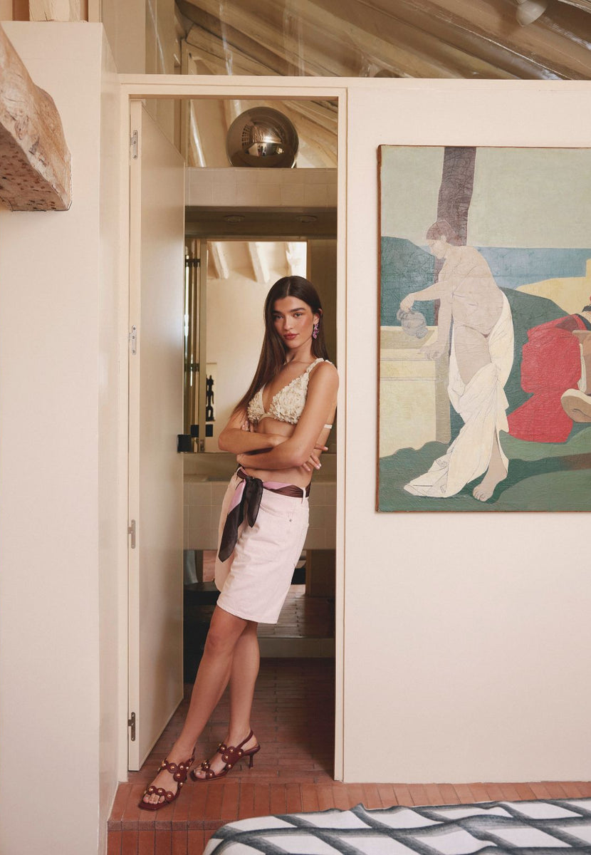 SANDALIAS TACÓN PIEL TACHAS KAKUMA