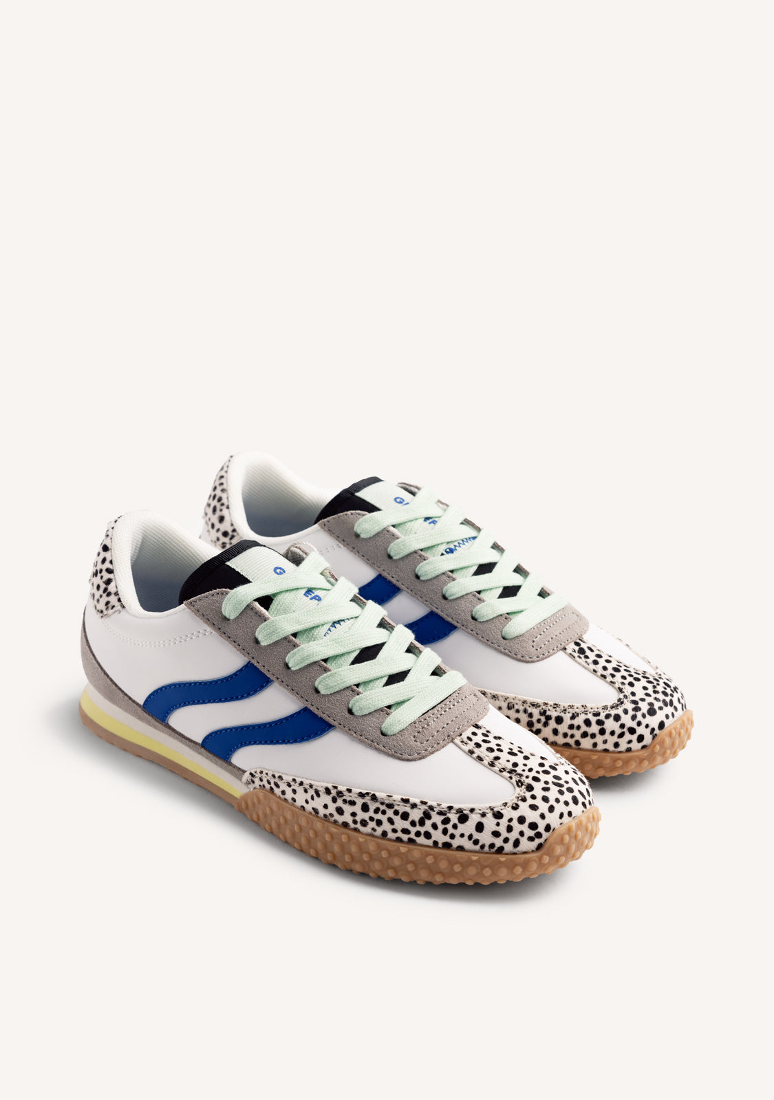 ANIMAL PRINT LEATHER SNEAKERS BISLIG