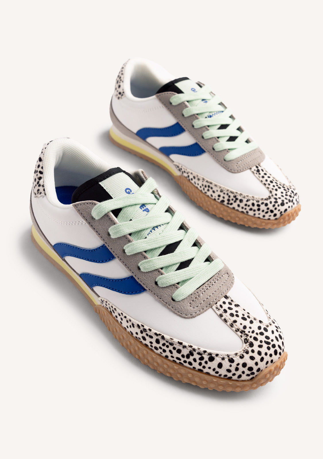 ANIMAL PRINT LEATHER SNEAKERS BISLIG