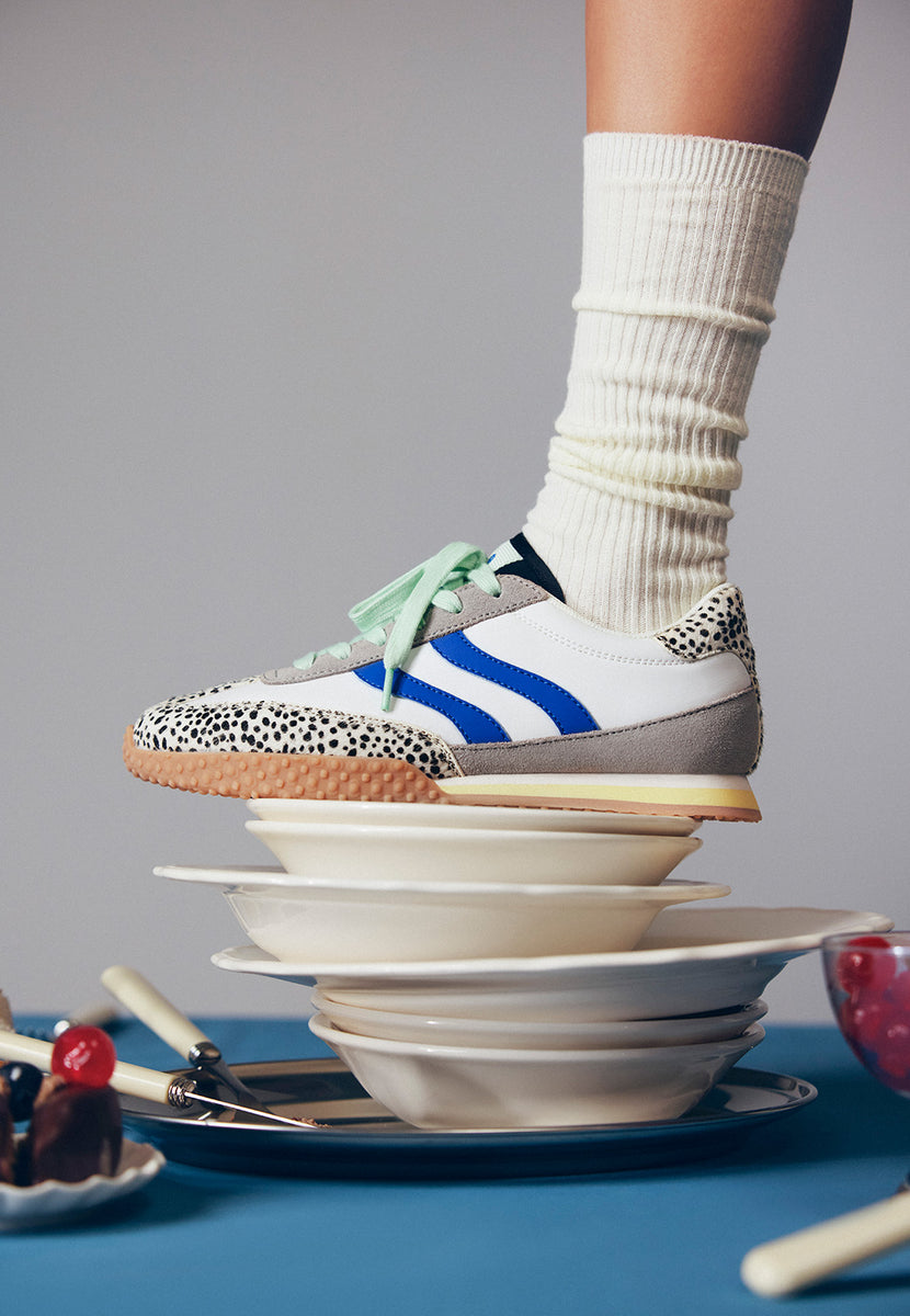 TÉNIS COURO ESTAMPA ANIMAL BISLIG