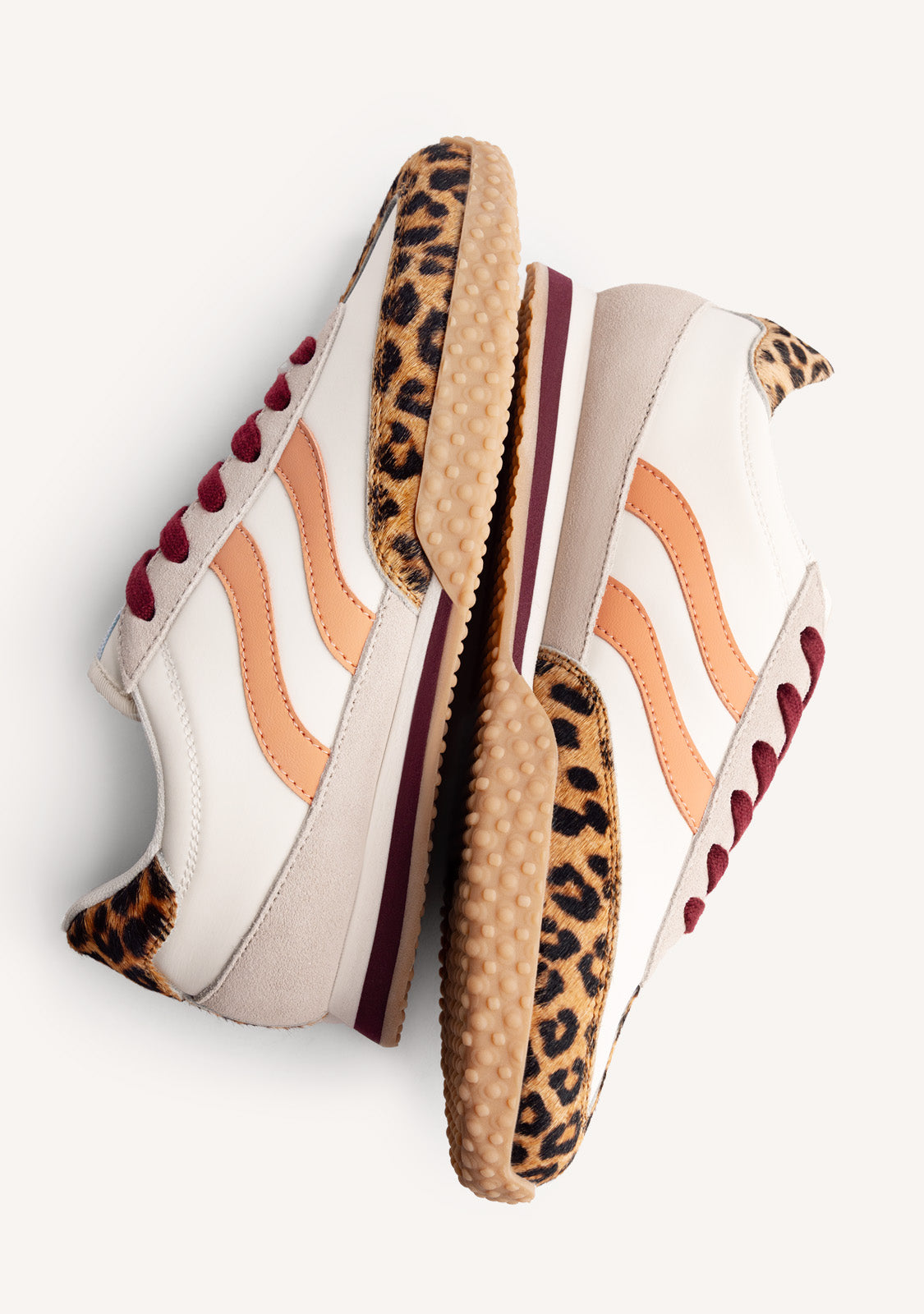 ANIMAL PRINT LEATHER SNEAKERS BISLIG