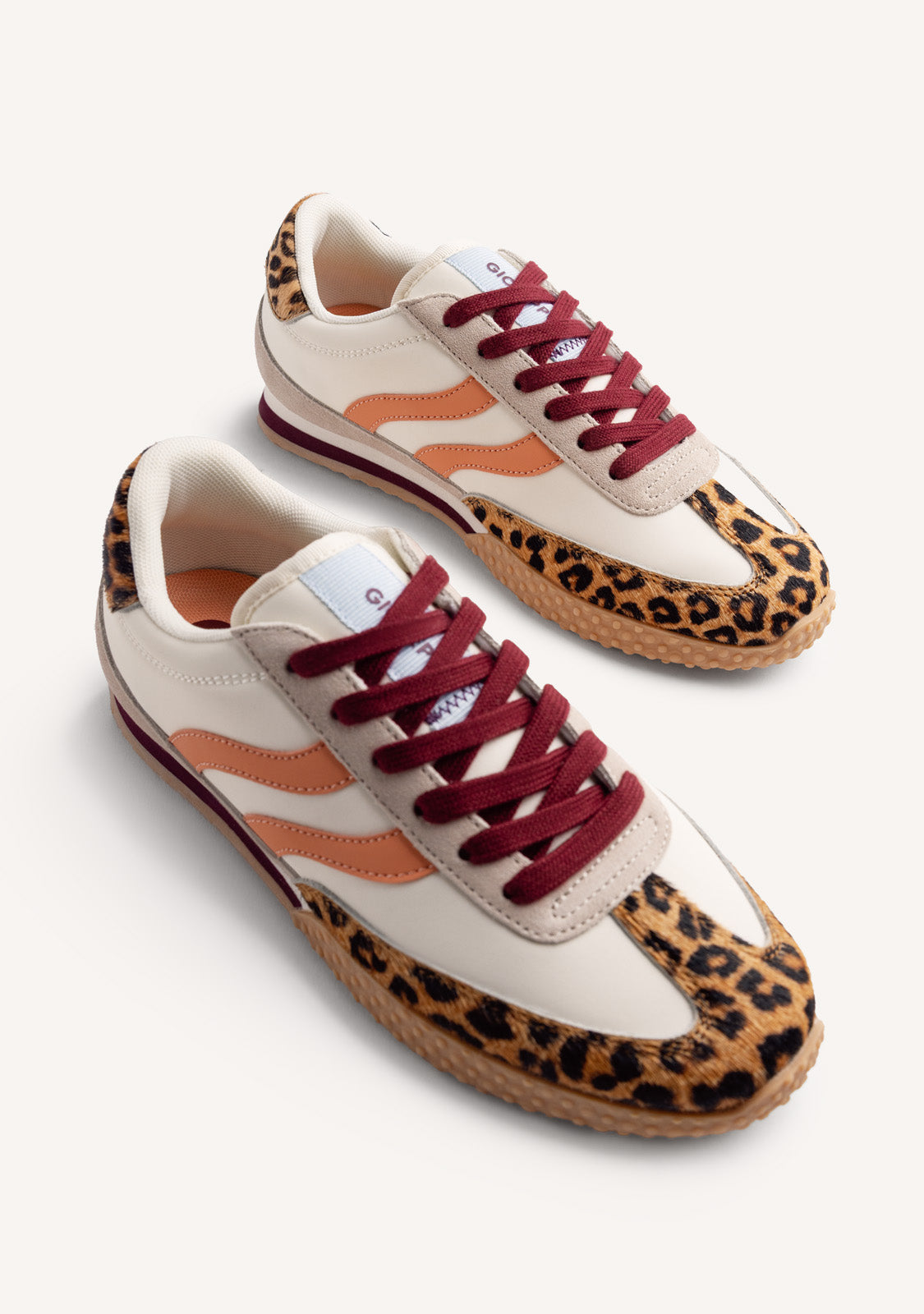 ANIMAL PRINT LEATHER SNEAKERS BISLIG