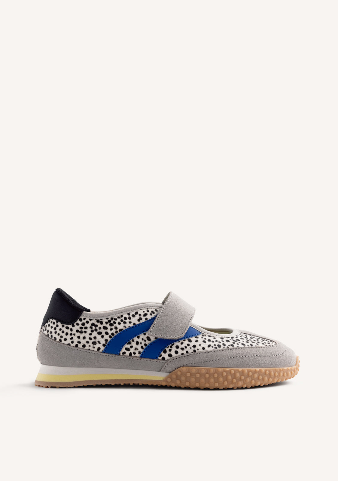 ANIMAL PRINT LEATHER SPORTY BALLET FLATS HOMA