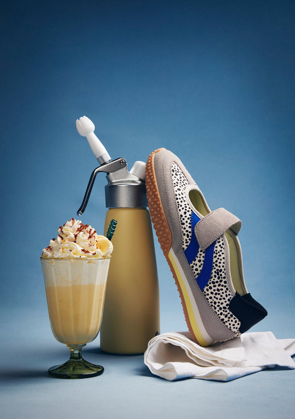 BALLERINE SPORTIVE PELLE STAMPA ANIMALIER HOMA