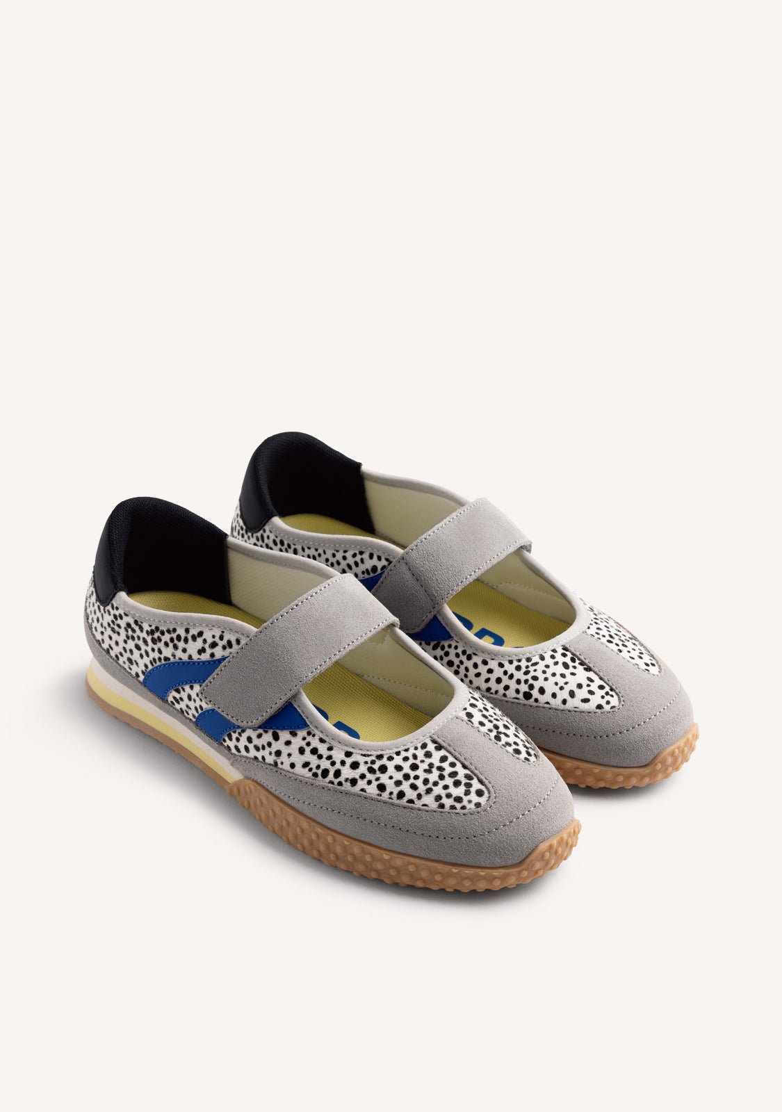 ANIMAL PRINT LEATHER SPORTY BALLET FLATS HOMA