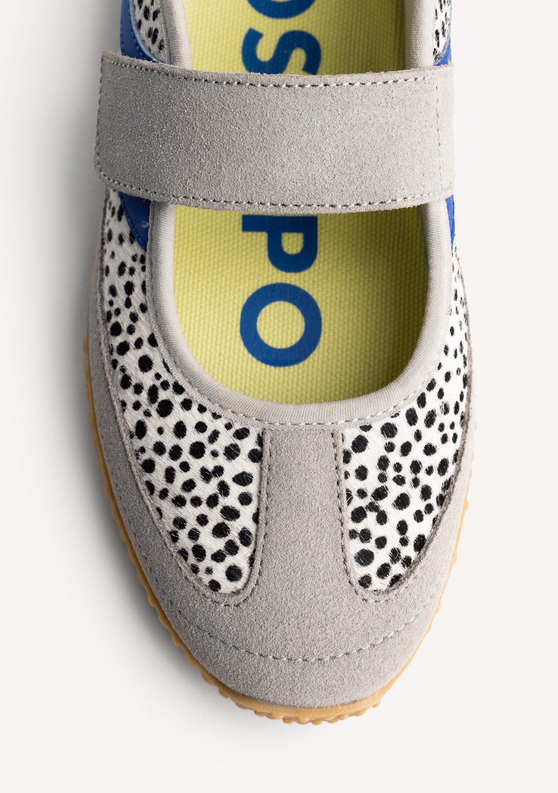 ANIMAL PRINT LEATHER SPORTY BALLET FLATS HOMA