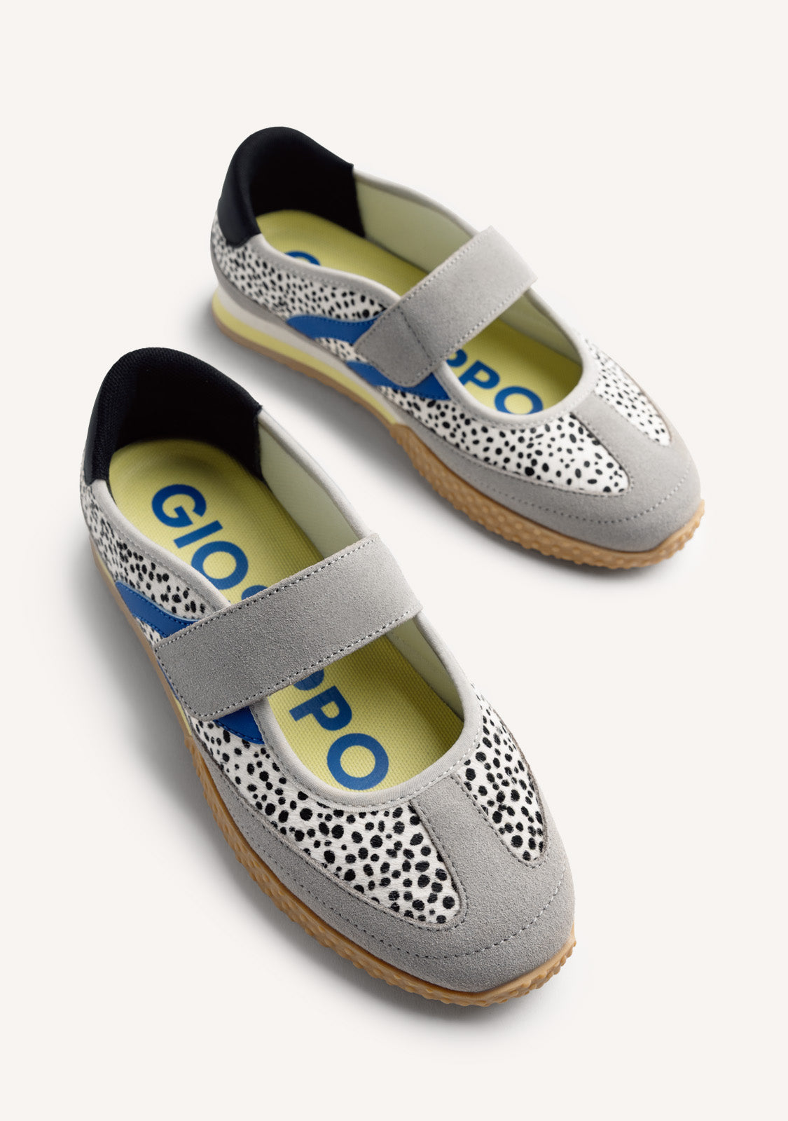 ANIMAL PRINT LEATHER SPORTY BALLET FLATS HOMA