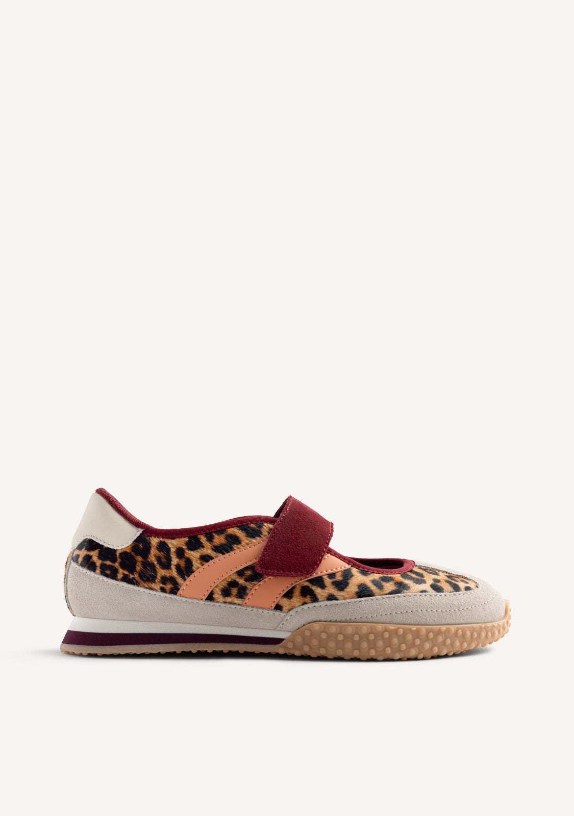 BALLERINES SPORTIVES CUIR IMPRIMÉ ANIMALIER HOMA