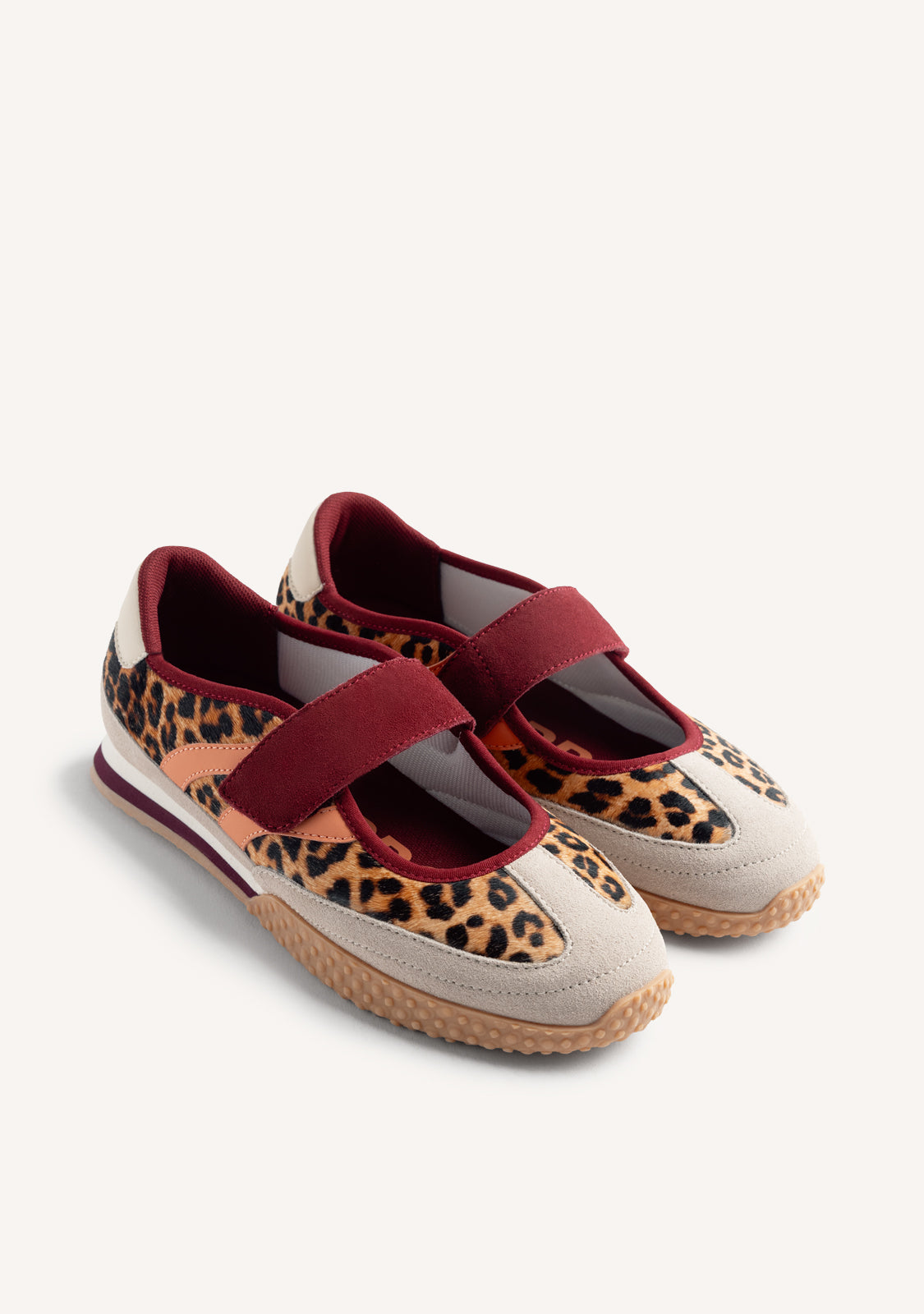 BALLERINES SPORTIVES CUIR IMPRIMÉ ANIMALIER HOMA