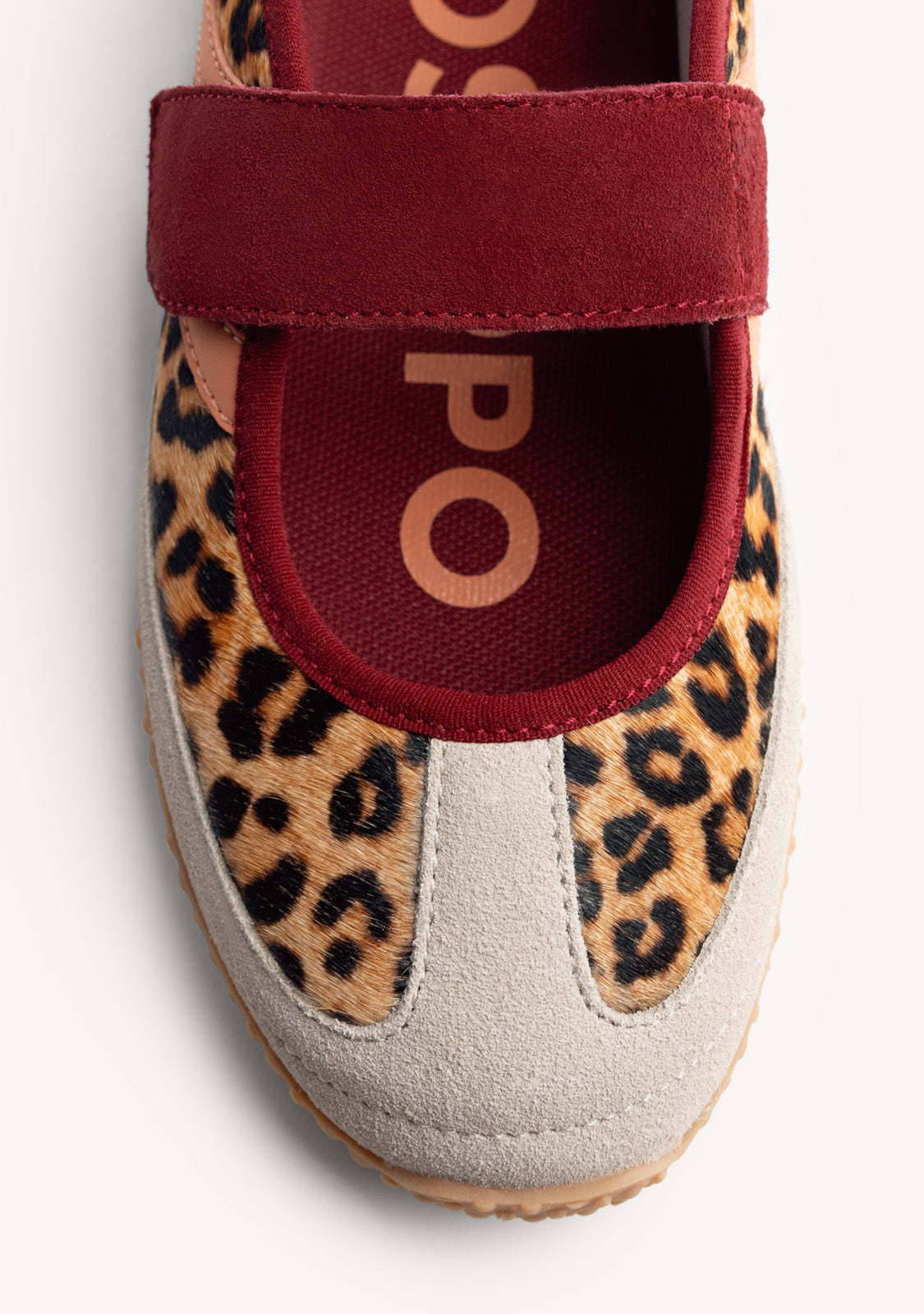 BALLERINES SPORTIVES CUIR IMPRIMÉ ANIMALIER HOMA