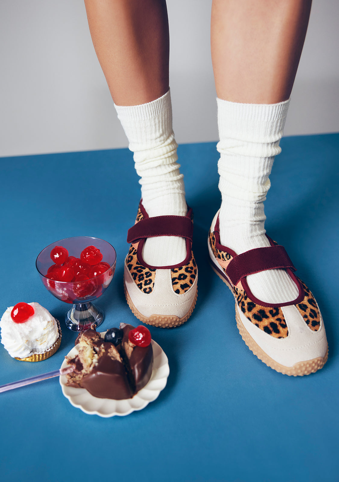 BALLERINES SPORTIVES CUIR IMPRIMÉ ANIMALIER HOMA