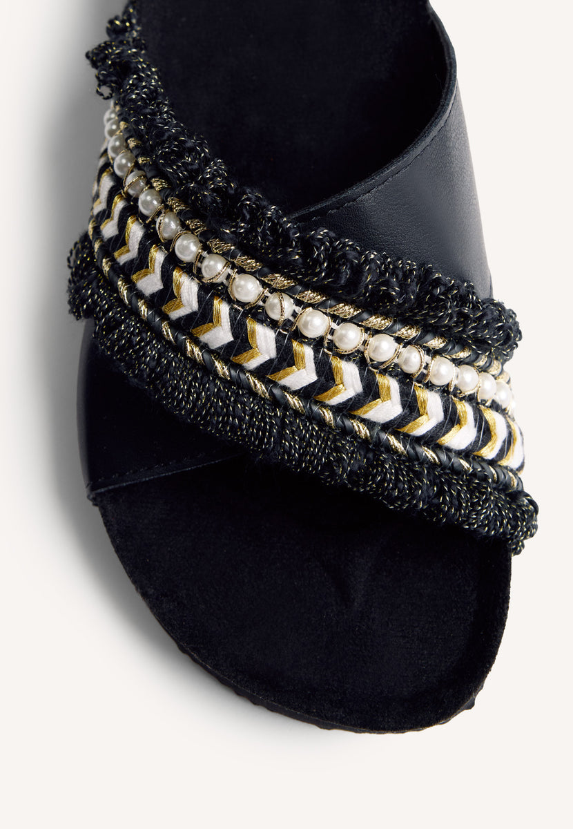 SANDALES BIO COMPENSÉES PERLES WADENA