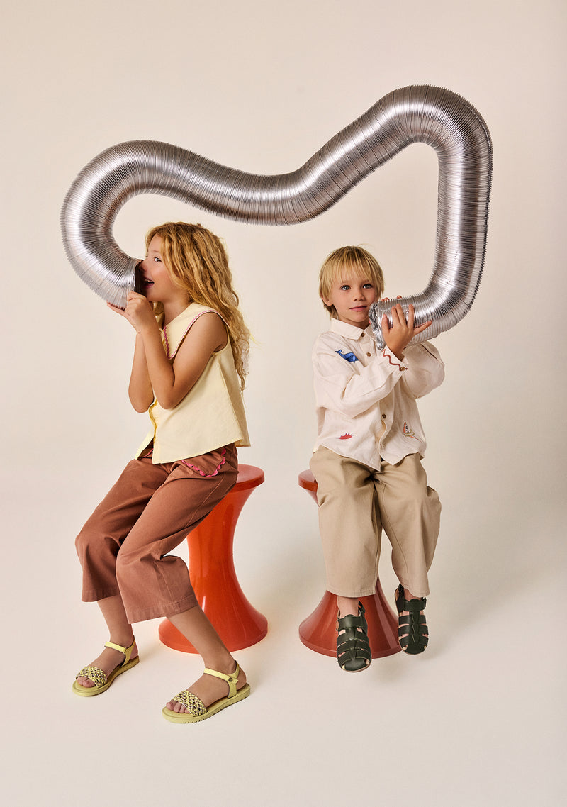 GIOSEPPO BAREFOOT - LEATHER CRAB SANDALS AULT