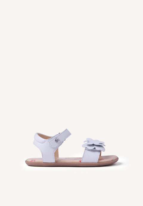 SANDALIAS BAREFOOT PIEL BRILLO Y MARIPOSA SLITE