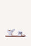SANDALIAS BAREFOOT PIEL BRILLO Y MARIPOSA SLITE