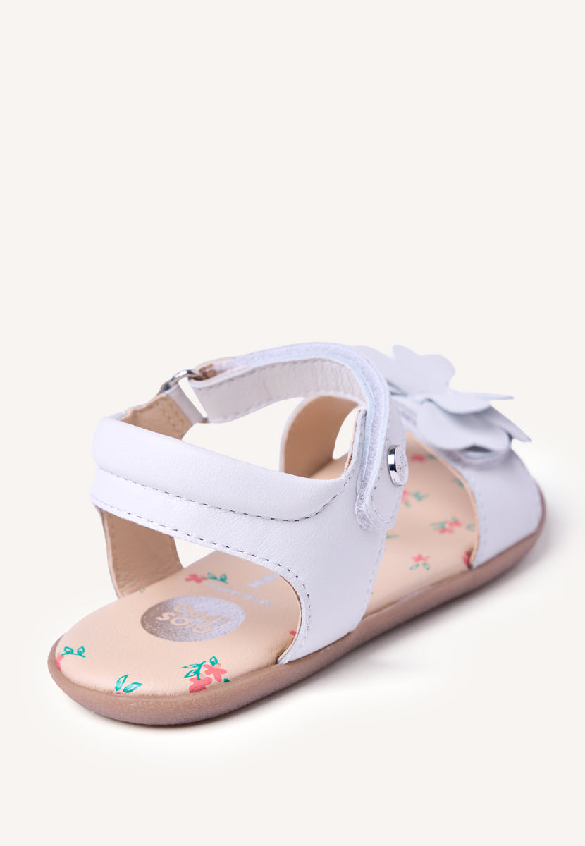 SANDALIAS BAREFOOT PIEL BRILLO Y MARIPOSA SLITE