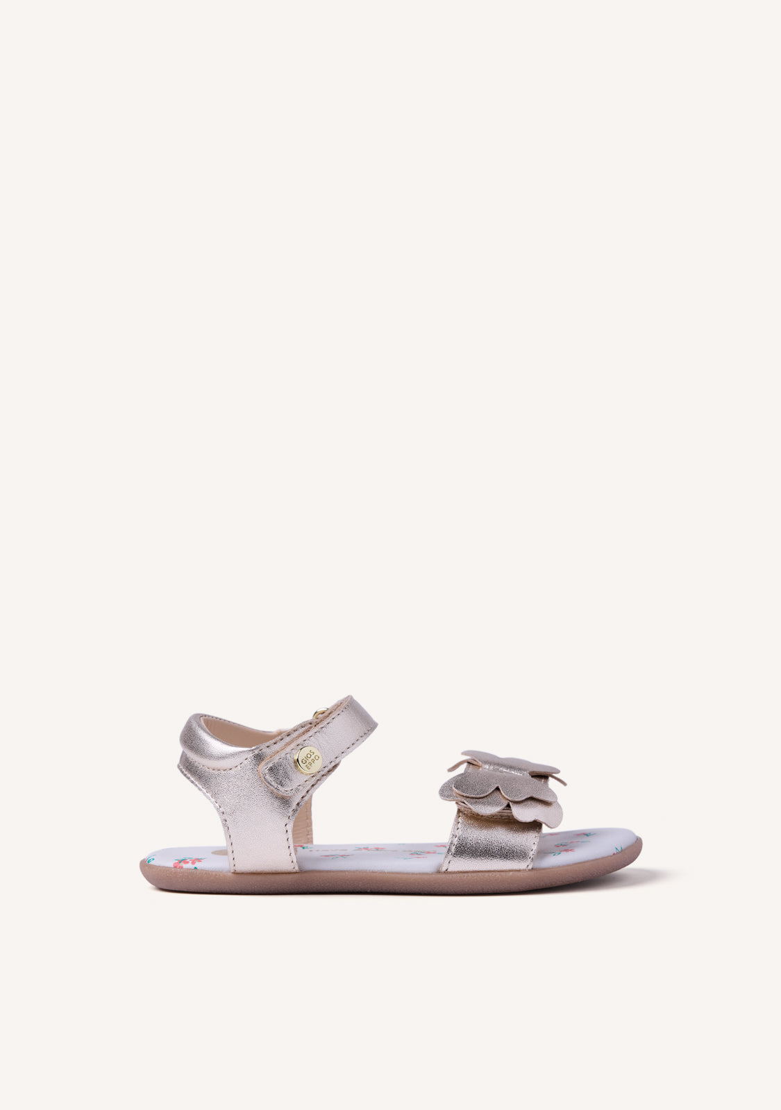 GIOSEPPO BAREFOOT - LEATHER SANDALS WITH BUTTERFLY SLITE