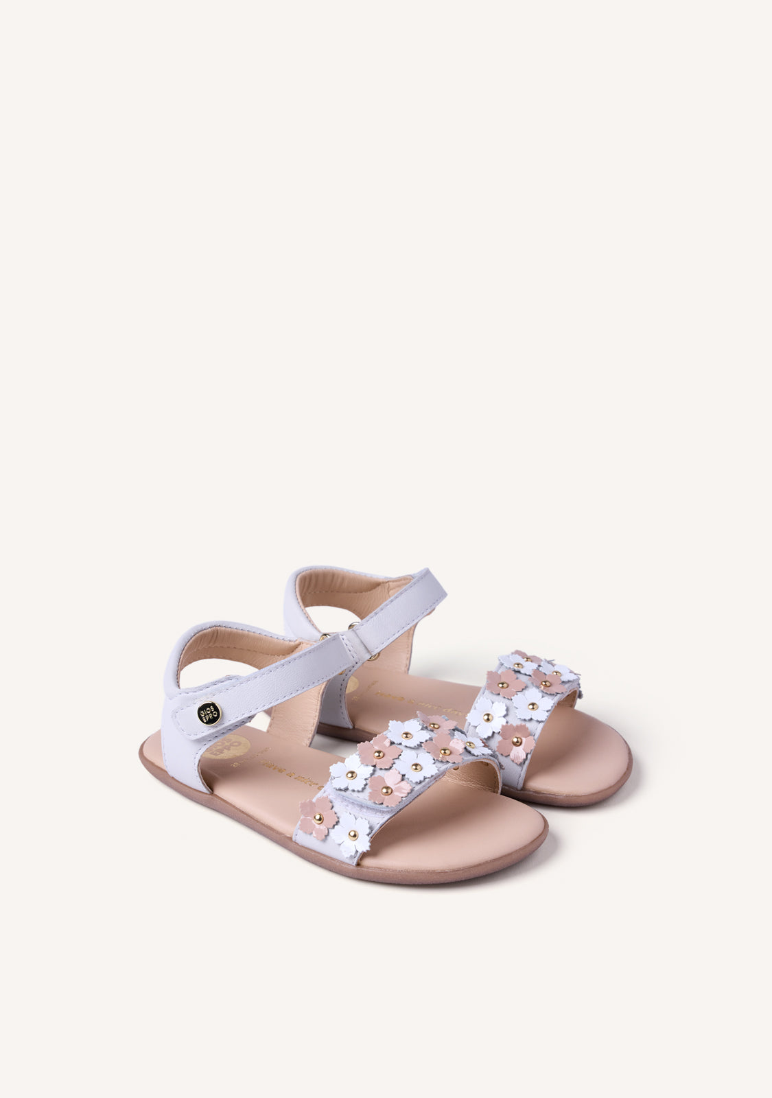 GIOSEPPO BAREFOOT - FLOWER LEATHER SANDALS LOITOK