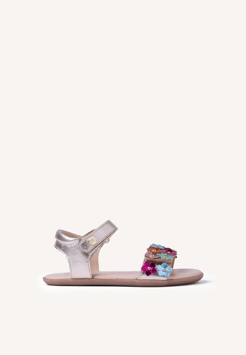 SANDALIAS BAREFOOT PIEL FLORES LOITOK