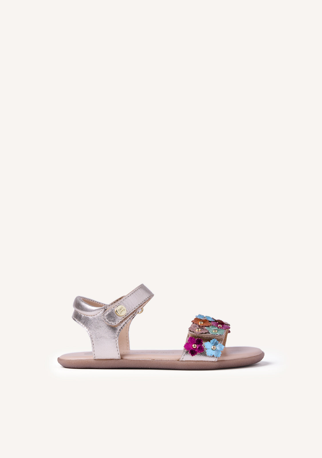 GIOSEPPO BAREFOOT - FLOWER LEATHER SANDALS LOITOK