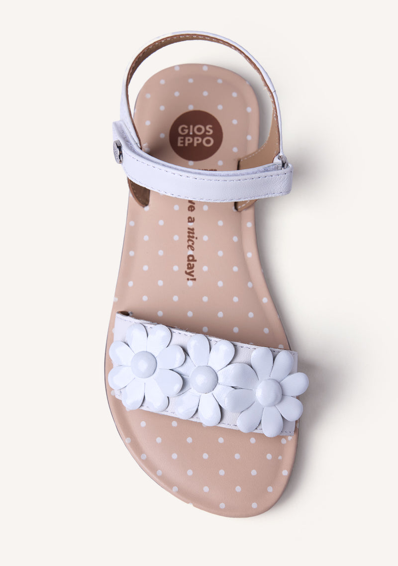 FLOWER LEATHER SANDALS KEARNEY