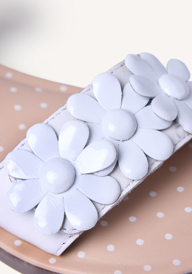 FLOWER LEATHER SANDALS KEARNEY