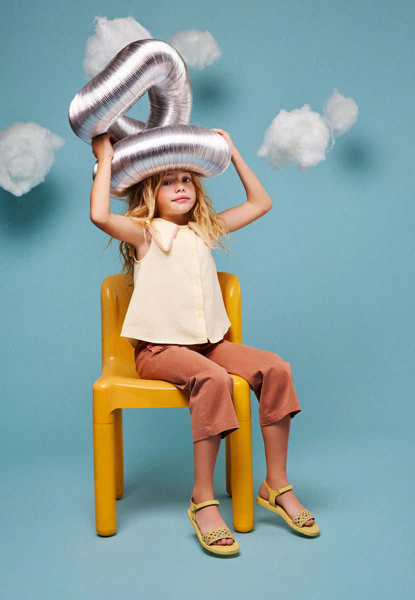 BRAIDED LEATHER SANDALS MAHIU