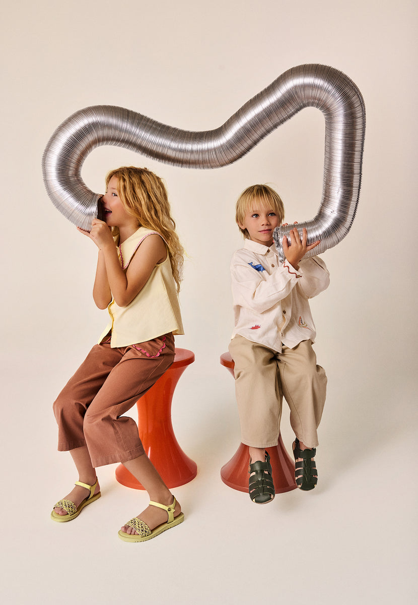 BRAIDED LEATHER SANDALS MAHIU