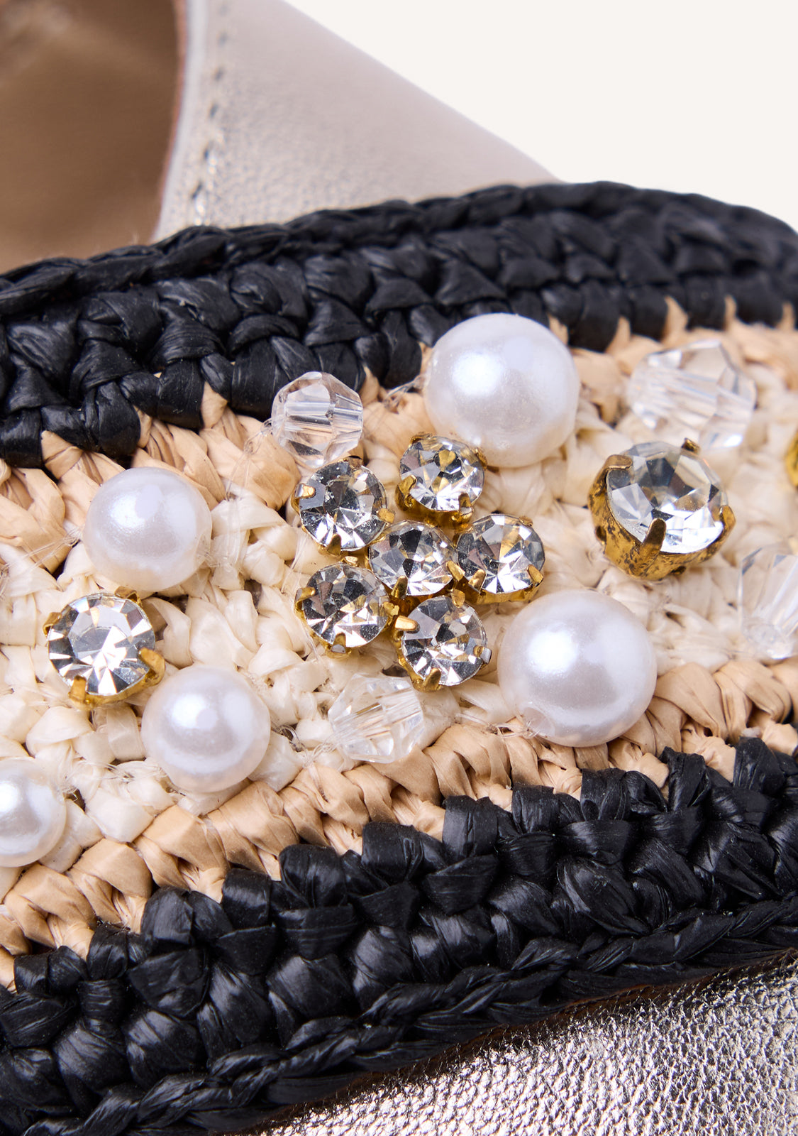 LEATHER AND RAFFIA SANDALS CHARMS BARTO
