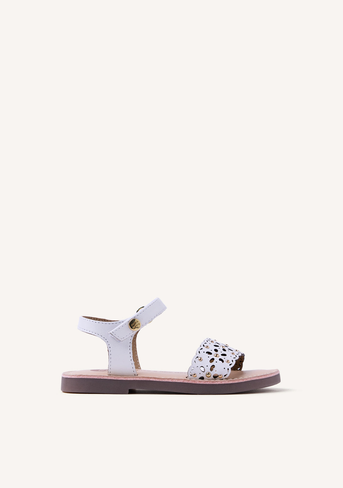 FLOWER CUT-OUT LEATHER SANDALS DIPOLOG