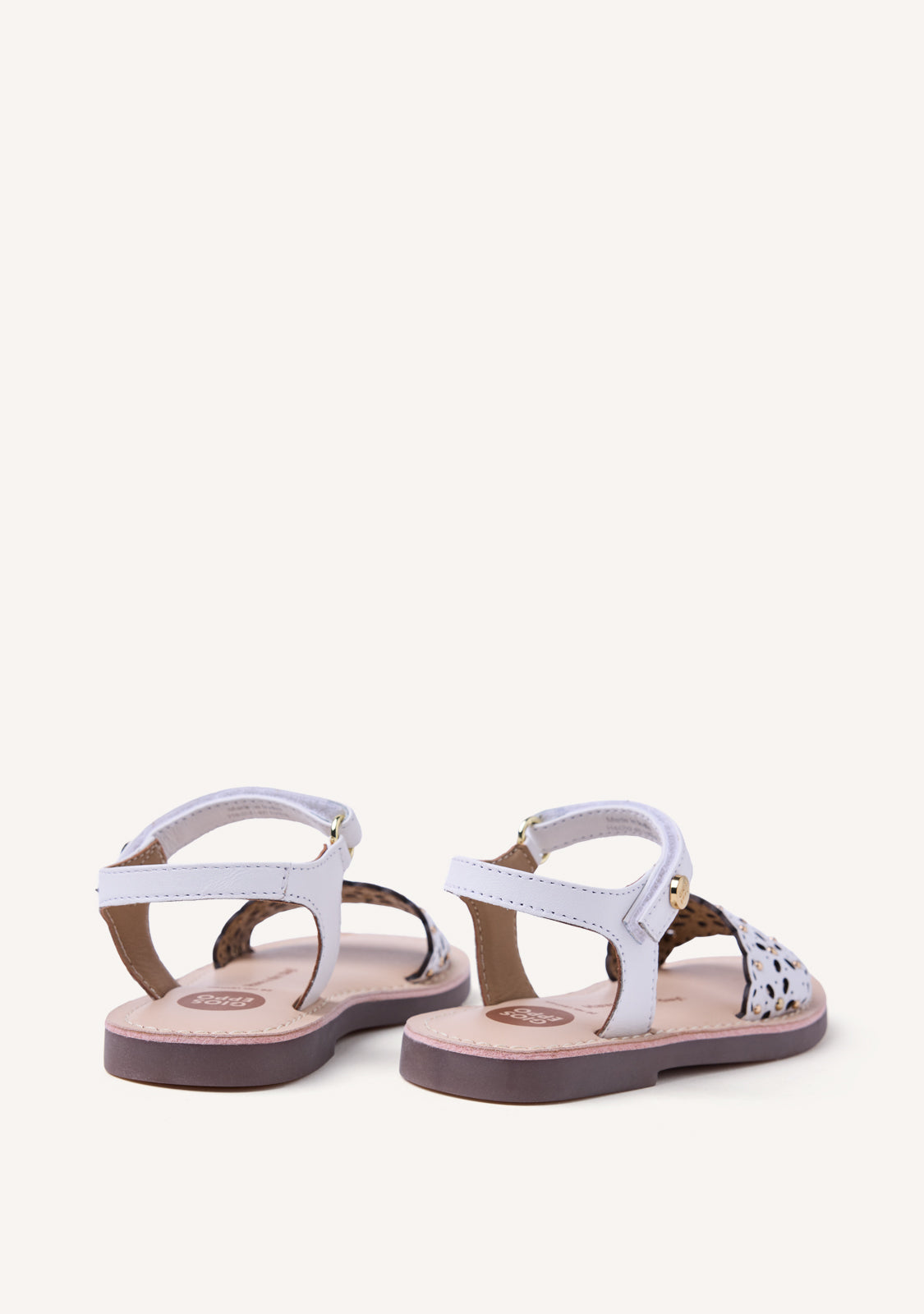 FLOWER CUT-OUT LEATHER SANDALS DIPOLOG