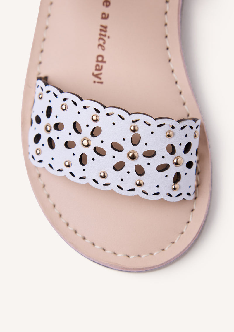 SANDALIAS PIEL CALADA FLORES DIPOLOG