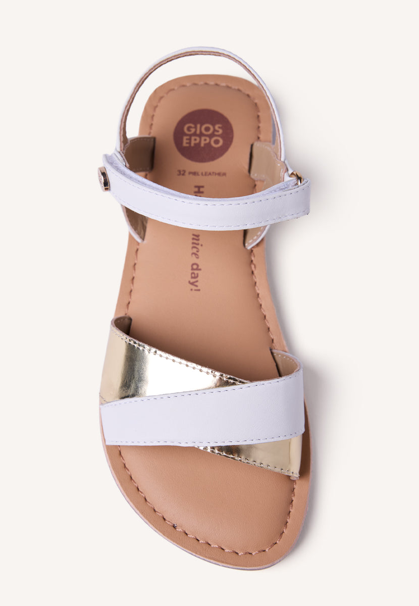 SANDALIAS PIEL BRILLO AWENDO