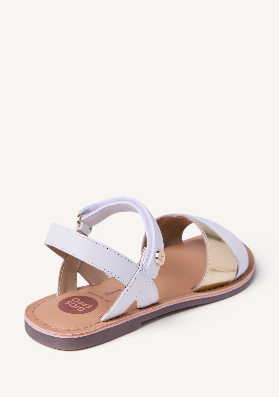 SANDALIAS PIEL BRILLO AWENDO