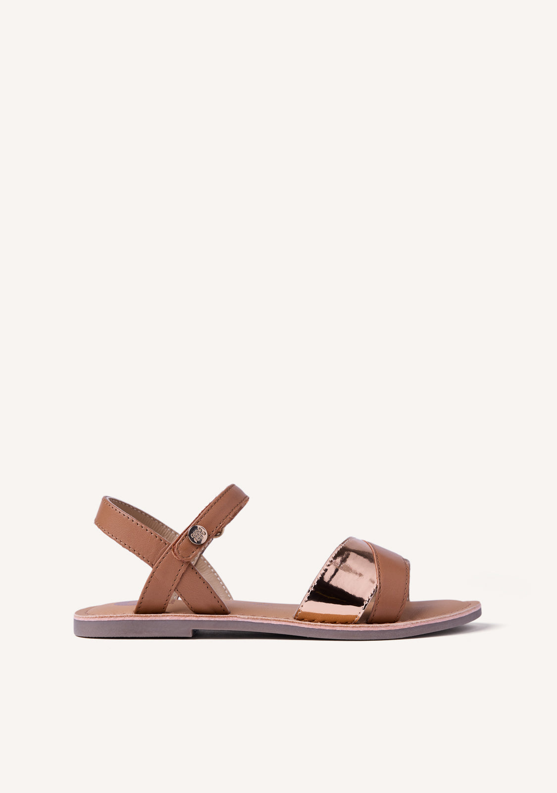 SHINY LEATHER SANDALS AWENDO