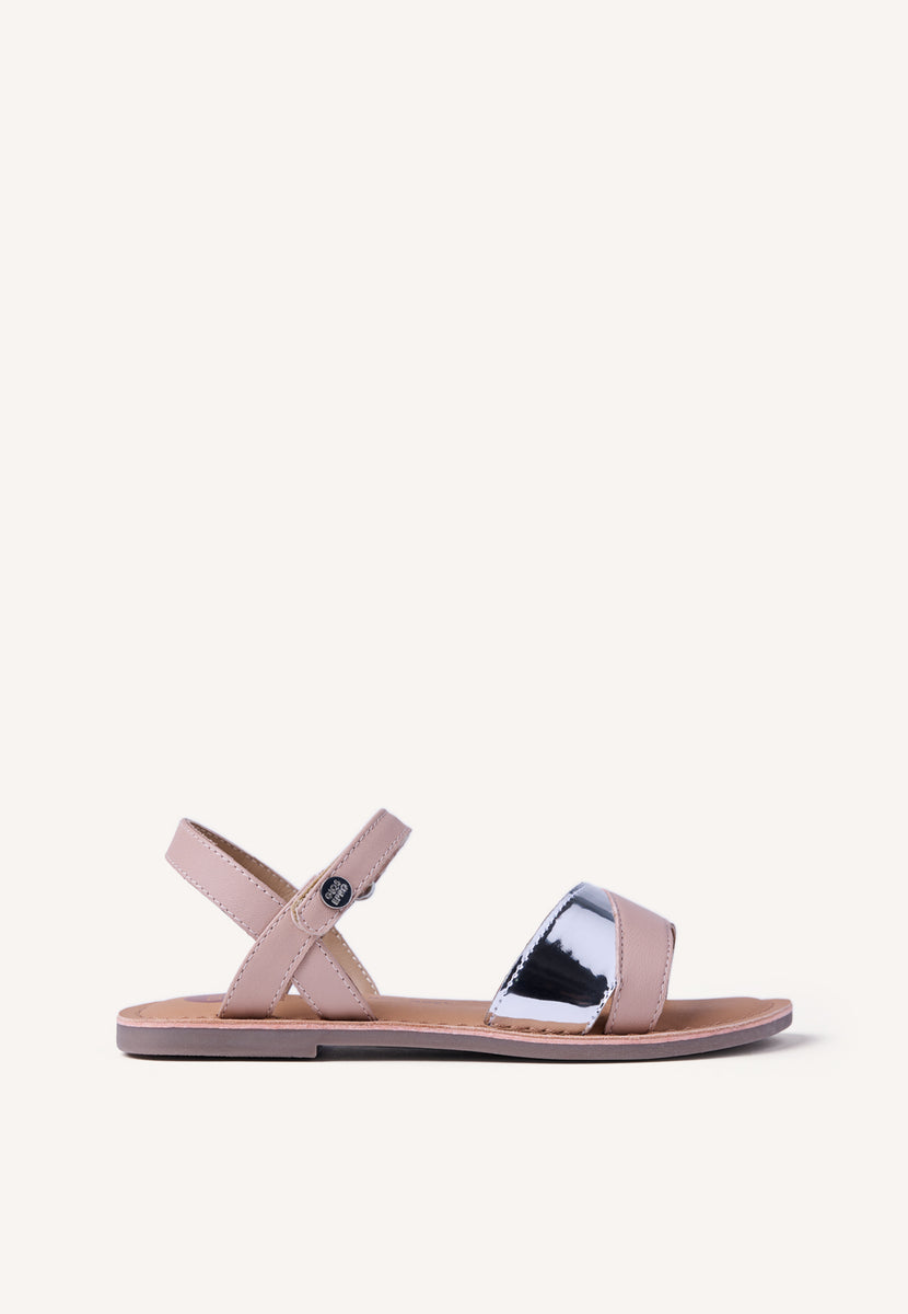 SANDALIAS PIEL BRILLO AWENDO